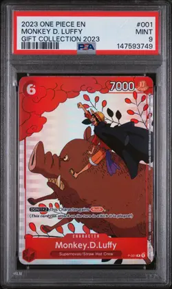 2023 One Piece Gift Collection 2023 #001 Monkey D. Luffy PSA9 - Image 1