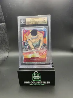 RORONOA ZORO 2022 ONE PIECE SUPER PRE-RELEASE STRAW HAT CREW BGS 10 Q0878 - Image 2