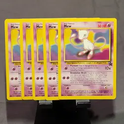 5 Vintage 1999 Pokemon Card - Mew - WoTC Black Star Promo 8 - NM-Mint - Image 1