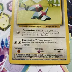 Pokemon TCG Porygon Base Set, Card 39/102, Regular LP Condition - Image 2