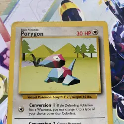 Pokemon TCG Porygon Base Set, Card 39/102, Regular LP Condition - Image 3