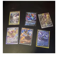 Pokemon TCG Foil Card Lot 6 Cards Pidgeot V Kleavor V Kyurem V Omastar Wyrdeer - Image 1