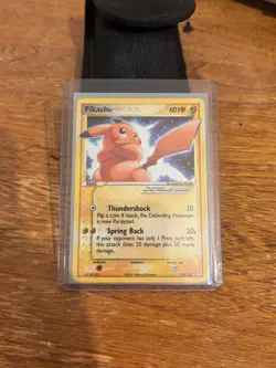 2006 holo Gold star pikachu card 104/110 holon phantoms - Image 1