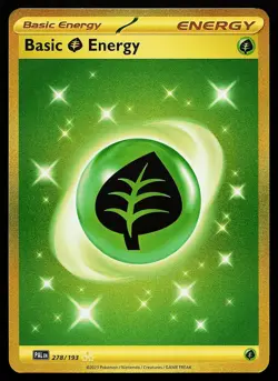 Basic Grass Energy 278/193 Hyper Rare Paldea Evolved Pokemon Card - Image 1