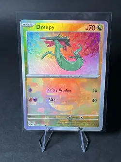 Pokemon TCG Dreepy Prismatic Evolutions Card 071/131 Masterball Reverse Holo - Image 1