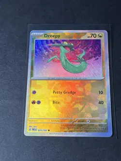 Pokemon TCG Dreepy Prismatic Evolutions Card 071/131 Masterball Reverse Holo - Image 3