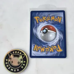Pokemon Pikachu TEF 051/162 Holo Promo Card 70 HP Random Spark w/h Pokemon coin - Image 3
