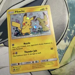 Pokemon 2019 Pikachu SM162 Sun & Moon Black Star Promo Holo Card TCG - Image 1