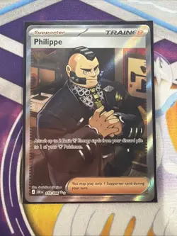 Philippe 110/086 Full Art Trainer Supporter Pokemon Card NM Chaos Rising - Image 1