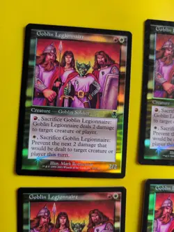 Goblin Legionnaire x4. Playset. Soldier. Apocalypse. Old Border FOIL. MTG 4 Card - Image 4