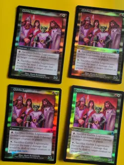 Goblin Legionnaire x4. Playset. Soldier. Apocalypse. Old Border FOIL. MTG 4 Card - Image 5
