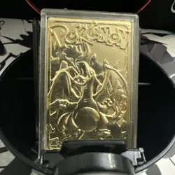 1999 Pokemon Charizard 23K Gold-Plated Trading Card Vintage Burger King - Image 2