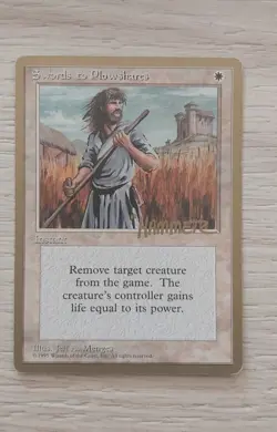 Swords to Plowshares - Hammer - 1996 - Pro Tour World Championship GOLD - MTG - Image 1