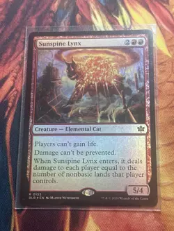 Sunspine Lynx - Foil Bloomburrow Mtg - Image 1