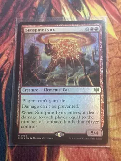 Sunspine Lynx - Foil Bloomburrow Mtg - Image 3