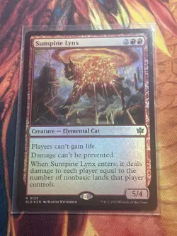 Sunspine Lynx - Foil Bloomburrow Mtg - Image 4