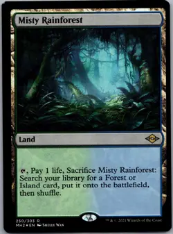 Misty Rainforest Modern Horizons 2 Foil MH2 MTG #250 LP Magic the Gathering - Image 1