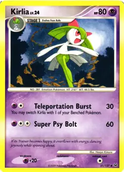 Pokemon TCG Kirlia Uncommon Platinum Regular 51/127 LP - Image 1