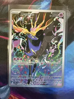 2026 Pokemon Chaos Rising Xerneas 091 IR Illustration Rare English - Image 1