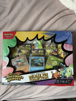 Pokemon TCG Ascended Heroes First Partner Deluxe Pin Collection Box Sealed New - Image 1