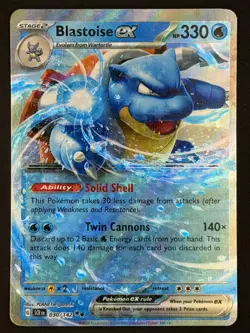 Blastoise ex 30/142 Double Rare Stellar Crown Pokemon Near Mint - Image 1
