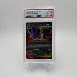 2025 Pokemon PFL EN - Mega Gengar EX #056/094 PSA 10 GEM MT - Image 1