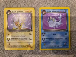 🔥 Pokemon Team Rocket Dark Jolteon 38/82 & Dark Vapereon 45/82 🔥 - Image 1