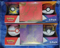 Costco 3-Pack Pokemon Scarlet & Violet ETB and Pokeball sets - Lot Of 2 Sealed - Image 1
