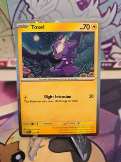 Pokemon TCG Toxel SVP 119 Scarlet & Violet Cosmos Holo Black Star Promo NM/M - Image 1