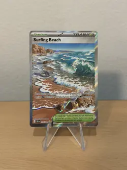 Surfing Beach 114/086 ME04: Chaos Rising Pokemon TCG Ultra Rare - Image 1