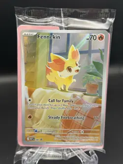 Pokemon Fennekin 080 PROMO SEALED Chaos Rising Illustration Rare NM - Image 1