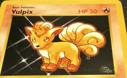 1999 Pokemon Base Set Vulpix Shadowless Blue Dot Error 68/102 Psa6 - Image 1