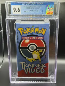 Pokemon TCG: Trainer Video VHS, WOTC; CGC 9.6 Sealed A++ - Image 1