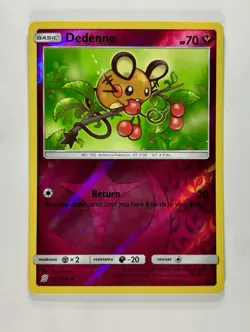 Dedenne 2019 Pokemon S&M Unified Minds Reverse Holo #145/236 * Near Mint - Image 1