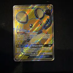Pokemon TCG Dedenne GX Full Art Ultra Rare Holo Sm-Unbroken Bonds 195/214 160 HP - Image 1