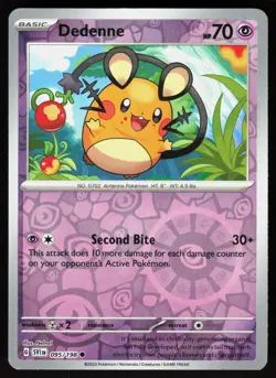Dedenne 095/198 Common Scarlet & Violet Pokemon Reverse Holo Near Mint - Image 1