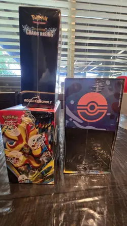 Pokemon Mega Evolution Chaos Rising P.C. Etb & Booster Box & Booster Bundle Lot - Image 3