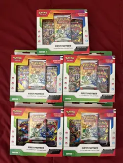 Pokemon First Partner Illustration Collection Set of 5 - Sealed - Image 1