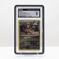 Pokemon Haxorus Reverse Holo #111 BREAKthrough 2015 - CGC 8 - Image 1