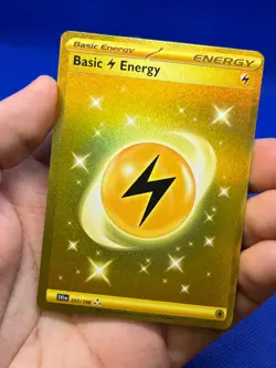 Pokemon Scarlet & Violet Base Set Basic Lightning Energy 257/198 Gold Hyper Rare - Image 2