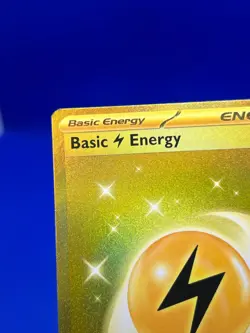 Pokemon Scarlet & Violet Base Set Basic Lightning Energy 257/198 Gold Hyper Rare - Image 3