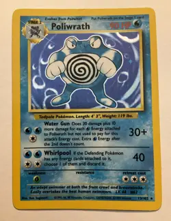 Poliwrath 13/102 Holo Base Set Pokemon 1999 - Image 1