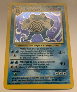 Poliwrath 13/102 Holo Base Set Pokemon 1999 - Image 4