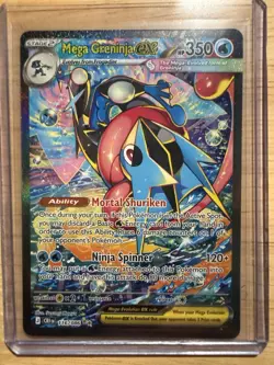 Mega Greninja EX 116/086 XY BREAKpoint Full Art Holo Ultra Rare English HP 350 - Image 2