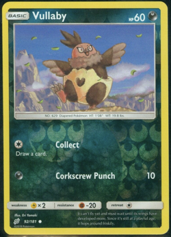 Pokemon - SM9 - Team Up - VULLABY 92/181 - Reverse Holo - NM/M - New - Image 1