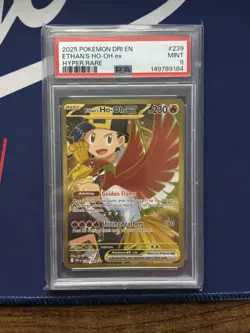 Pokemon TCG Ethan's Ho-Oh ex 239/182 Destined Rivals Hyper Rare Holo EN PSA 9 - Image 1