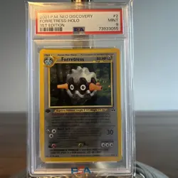 Pokemon Forretress 1st Edition Neo Discovery Holo PSA 9 - Image 1