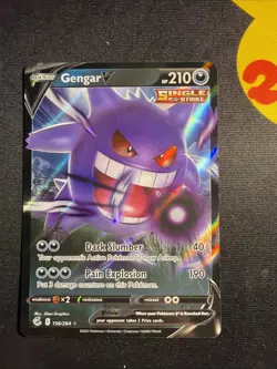 Gengar V 156/264 Holo V Rare Fusion Strike Pokemon Near Mint - Image 1