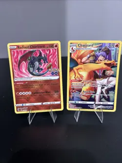 Charizard Lot Lost Original Charizard And Pokemon Go Radiant Charizard - Image 1