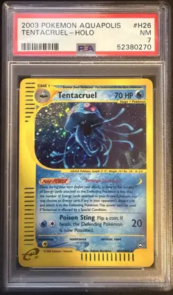 Pokemon Tentacruel H26/H32 Aquapolis - PSA 7 - Image 1
